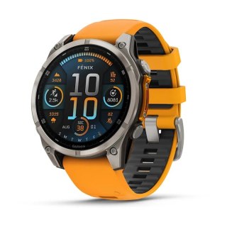 Zegarek Garmin Fenix 8 Sapphire Titan, 47mm AMOLED Graphite
