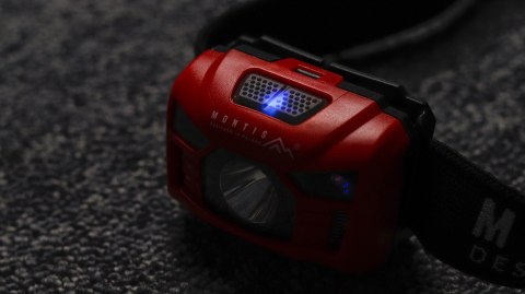 MONTIS LATARKA BATERYJNA CZOŁOWA/NAGŁOWNA LED Z SENSOREM "WAVE" MT002