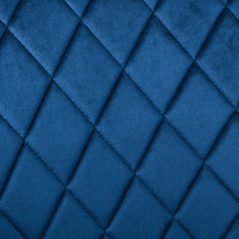 Krzesło welurowe HAVANA VELVET granatowe