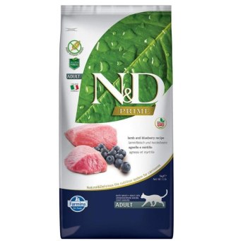 FARMINA N&D PRIME CAT LAMB & BLUEBERRY ADULT 5kg (WYPRZEDAŻ)