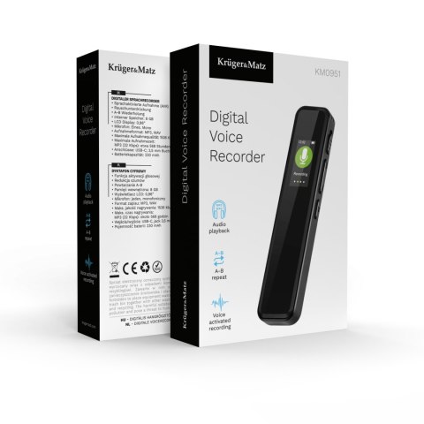 Dyktafon cyfrowy Kruger&Matz KM0951 8GB
