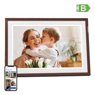 Ramka cyfrowa ARZOPA D10 10.1" (ciemna brązowa)