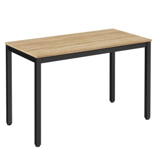 Stół TESSA 120cm x 60cm - dąb sonoma / czarne nogi