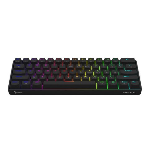 SAVIO KLAWIATURA MECHANICZNA BLACKOUT X2 OUTEMU RED HOT SWAP
