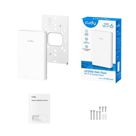 Access Point CUDY AP3000 Wall Wi-Fi 6