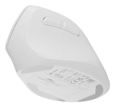 NATEC MYSZ WERTYKALNA CRAKE 2 BEZPRZEWODOWA 2400DPI BT 5.2 +2.4GHZ BIAŁA