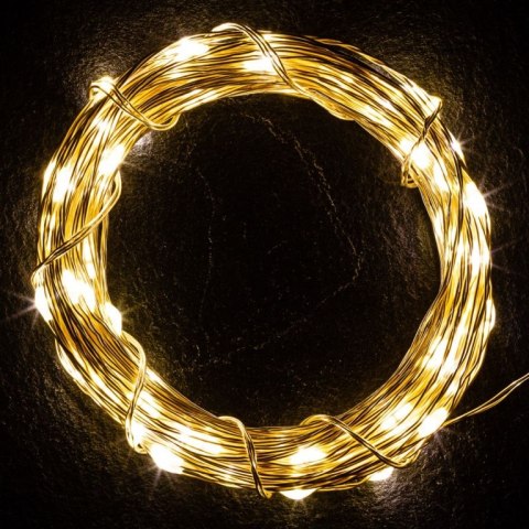 Zestaw 2 szt. przewodów świetlnych - 50 LED, ciepła biel