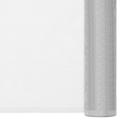 Siatka aluminiowa, 112 x 500 cm, srebrna
