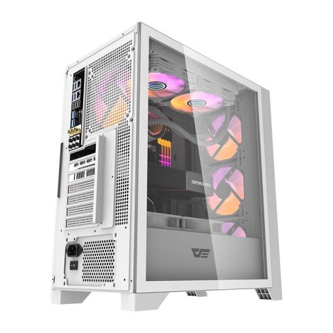 Obudowa komputerowa DARKFLASH DRX70 Mesh + 4 wentylatory RGB (biała)