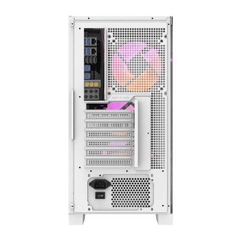 Obudowa komputerowa DARKFLASH DRX70 Mesh + 4 wentylatory RGB (biała)
