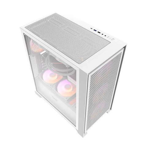 Obudowa komputerowa DARKFLASH DRX70 Mesh + 4 wentylatory RGB (biała)