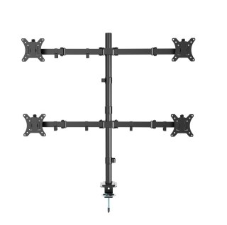 GEMBIRD BIURKOWE RAMIĘ/UCHWYT DLA CZTERECH MONITORÓW (REGULOWANE), 13"- 32"