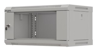 LANBERG SZAFA INSTALACYJNA RACK WISZĄCA 19" 4U 540X350 SZARA DRZWI PRZESZKLONE (FLAT PACK)
