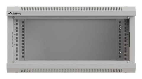 LANBERG SZAFA INSTALACYJNA RACK WISZĄCA 19" 4U 540X350 SZARA DRZWI PRZESZKLONE (FLAT PACK)