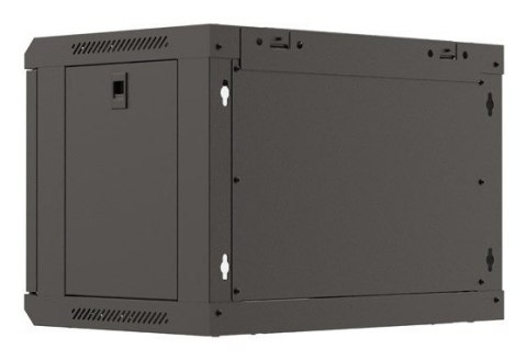 LANBERG SZAFA INSTALACYJNA RACK WISZĄCA 19" 6U 540X350 CZARNA DRZWI PRZESZKLONE (FLAT PACK)