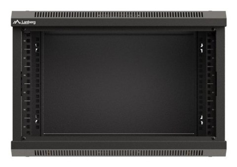 LANBERG SZAFA INSTALACYJNA RACK WISZĄCA 19" 6U 540X350 CZARNA DRZWI PRZESZKLONE (FLAT PACK)