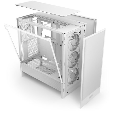 NZXT OBUDOWA H5 FLOW RGB MIDI TOWER Z OKNEM BIAŁA