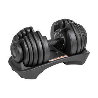 Hantel żeliwny regulowany automat 24 kg REBEL ACTIVE (OUTLET)