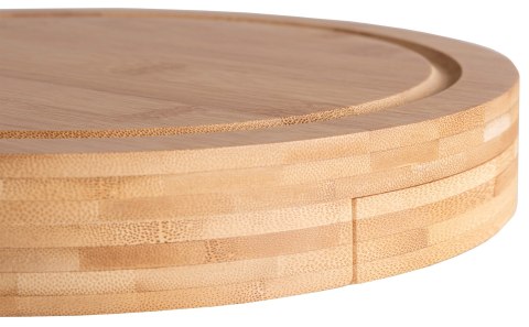 Deska bambusowa do serów ANDRA 25 cm z nożami