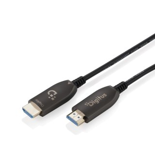 Kabel DIGITUS połączeniowy hybrydowy HDMI AOC HDMI-A męski-męski HDMI 2.1 UHD-2 8K@60Hz 48Gbps HDR, eARC, HDCP 2.2, CEC 10m