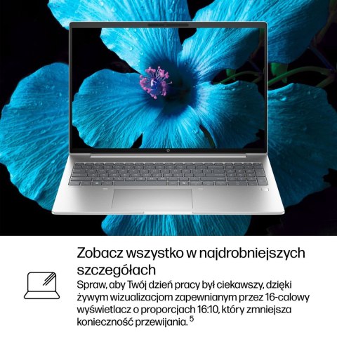 HP ProBook 4 G1i Ultra 7 255U 16"WUXGA 300nits 60Hz AG 16GB DDR5 5600 SSD512 Intel Arc Cam 1080p 56Wh W11Pro Pike Silver Alumini