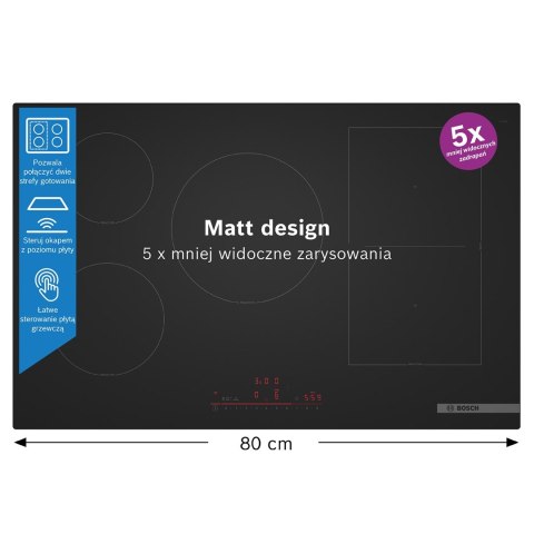 Płyta indukcyjna BOSCH PVW81CHB1E czarny mat