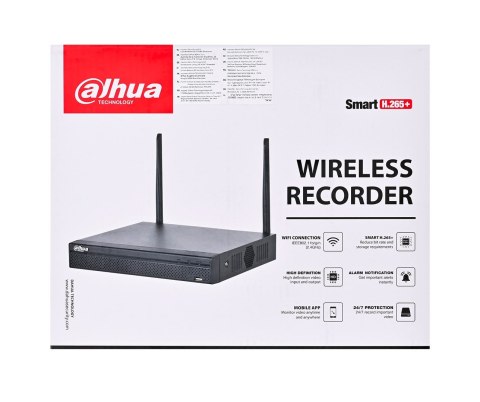REJESTRATOR IP DAHUA NVR1104HS-W-S2-CE 1U Czarny