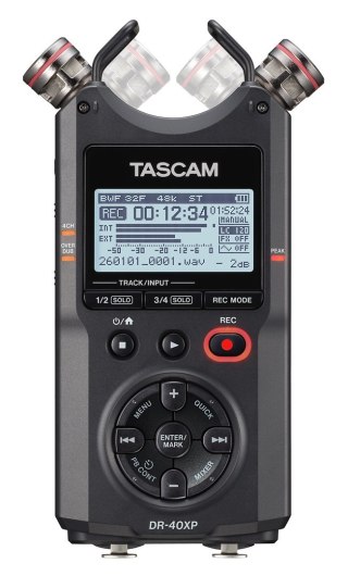 Tascam DR-40XP - Przenośny rejestrator cyfrowy z interfejsem audio USB