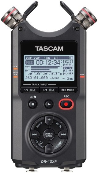 Tascam DR-40XP - Przenośny rejestrator cyfrowy z interfejsem audio USB