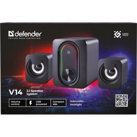 DEFENDER GŁOŚNIKI KOMPUTEROWE V14 2.1 BLUETOOTH 11W USB 65314