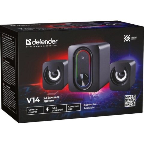 DEFENDER GŁOŚNIKI KOMPUTEROWE V14 2.1 BLUETOOTH 11W USB 65314