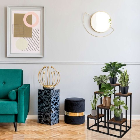 Kwietnik metalowy loft BELGAR RUSTIC stojak na kwiaty