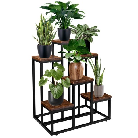 Kwietnik metalowy loft BELGAR RUSTIC stojak na kwiaty