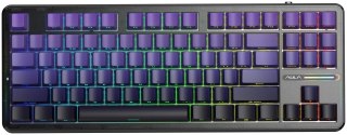 Klawiatura gasket F87 Pro Purple Black Gradient GrayWoodV4 switch RGB AULA
