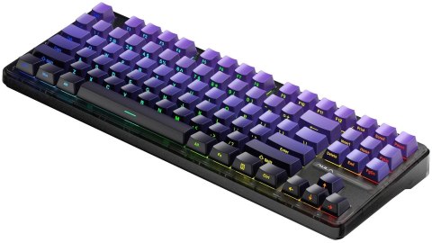 Klawiatura gasket F87 Pro Purple Black Gradient GrayWoodV4 switch RGB AULA
