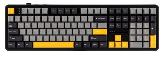 Klawiatura gasket F108 Gray+Orange+Deep Gray Volcano switch RGB AULA