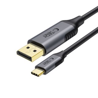 Kabel przewód USB-C - DisplayPort UltraBoost 1.4 8K 60Hz 180cm - czarny