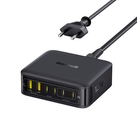 Stacja ładująca 4x USB-C 2x USB-A 120W - czarna