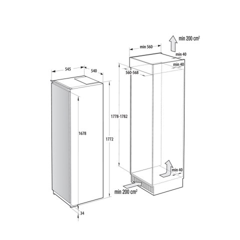 Zamrażarka do zabudowy GORENJE FNCI517E41WF