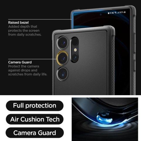 Etui pokrowiec na Samsung Galaxy S24 Ultra Rugged Armor - czarny mat