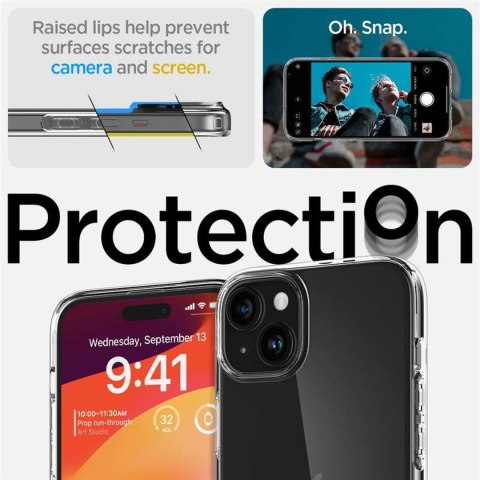 Etui pokrowiec na iPhone 15 Plus Crystal Flex - przezroczysty