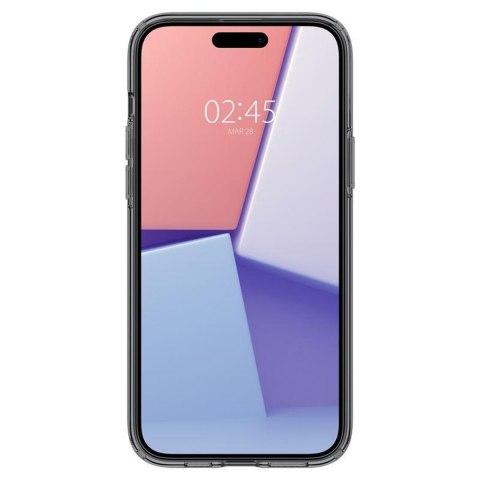 Etui pokrowiec na iPhone 15 Plus Crystal Flex - szaro przezroczysty