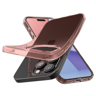 Etui pokrowiec na iPhone 15 Pro Max Crystal Flex - różowo przezroczysty