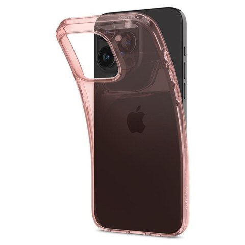 Etui pokrowiec na iPhone 15 Pro Max Crystal Flex - różowo przezroczysty