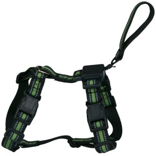SZELKI DLA PSA Z TASMĄ ODBLASKOWĄ 44 -57CM MEDIUM ZE SMYCZĄ