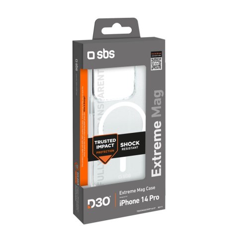 Etui pokrowiec do iPhone 14 Pro D3O MagSafe - przezroczysty