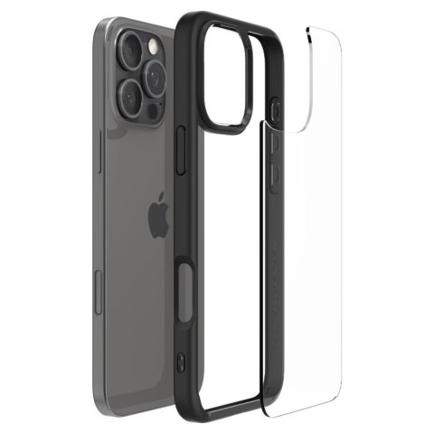 Etui pokrowiec na iPhone 16 Pro Max Ultra Hybrid - czarny mat