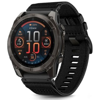 Pasek nylonowy na Garmin Fenix 51 mm Nylon - czarny