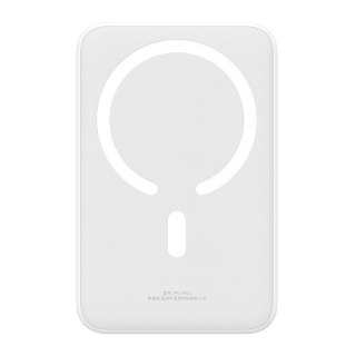 Powerbank magnetyczny 20000mAh 20W EnerFill FM41 z kablem USB-C 30cm - biały