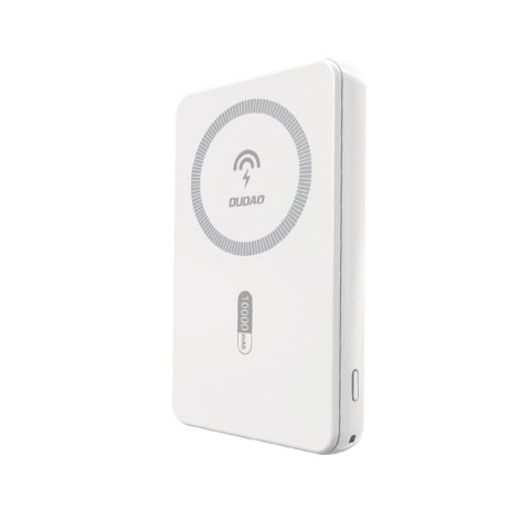 Powerbank magnetyczny K14S 5000mAh USB-A USB-C 20W - biały